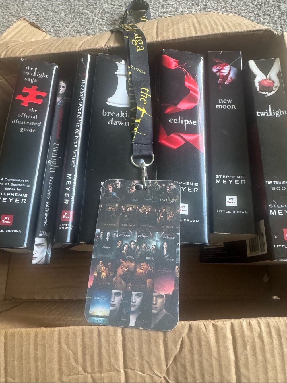 Twilight Saga Lanyard Badge Holder - Black with Red Accents